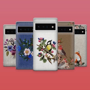 Coque pour téléphone avec animal brodée pour couturière, pour Google Pixel 9A, 9Pro XL, 8A, 8, 7A, Samsung S25, S24Fe, S23, A56, A15, iPhone 16E