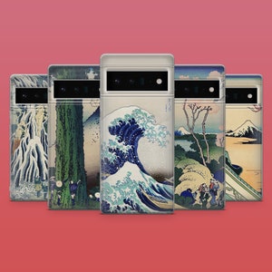 Kanagawa Phone Case Asian Art Phone Cover for Google Pixel 10, 9A, 9Pro XL, 8A, 8Pro, 7A, Samsung S25, S24Fe, A56, A15, iPhone 17Pro, 16E, X