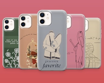 Funda para teléfono con la letra de Taylor para iPhone 17 Air, 16E, 15, 14, Samsung S25, S24FE, A15, Pixel 10, 9A, 9Pro XL, 8A, 8Pro, 7A