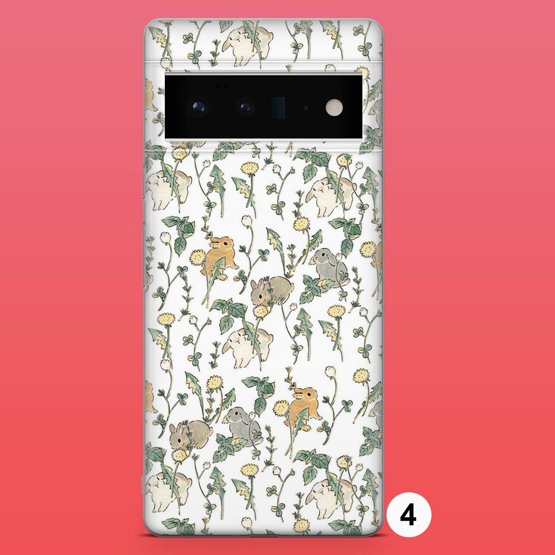 Hare Print Phone Case Rabbit Painting Phone Cover for Google Pixel 11Pro XL, 10Pro, 9A, 8A, 7Pro, 7, Samsung S25, S26Fe, S23, A56, iPhone 18 4