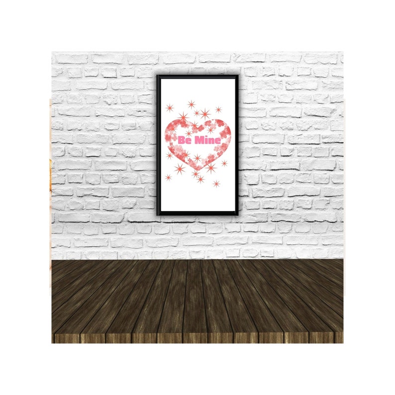 Valentine's Day Wall Art Love Wall Art Valentine's Etsy
