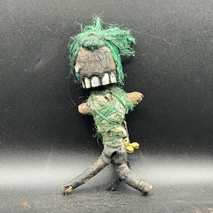 LUCKY GREEN WARLOCK Voodoo Doll Not A Toy Powerful Poppet Doll  Not Dressed Hoodoo Wicca  Talisman Good Luck Prosperity Love Fast Cash