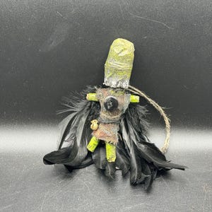 LUCKY GREEN WARLOCK Voodoo Doll Not A Toy Powerful Poppet Doll  Not Dressed Hoodoo Wicca  Talisman Good Luck Prosperity Love Fast Cash