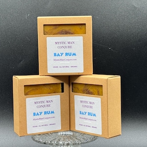BAY RUM SOAP Ritual Bath Remove Negativity Harmful Spirits Cleansing Road Opening Blessings Hoodoo Voodoo Caribbean Folk Magic Santeria