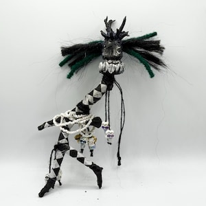 FUCK AROUND & Find Out Voodoo Doll -Not A Toy- Hex Revenge Candle Hoodoo Talisman Black Magic Witchcraft Poppet Bones Shut Up Death Batwing