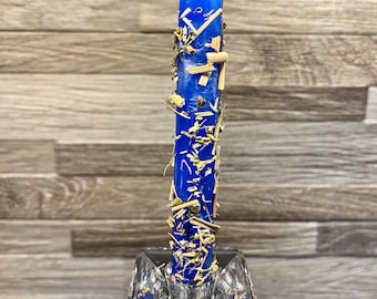 ULTIMATE ROAD OPENER Candle Magic Spell Power Destruction Overcome Obstacles Wicca Witchcraft Hoodoo Voodoo 6&#39; 6in Ritual Santeria Blue