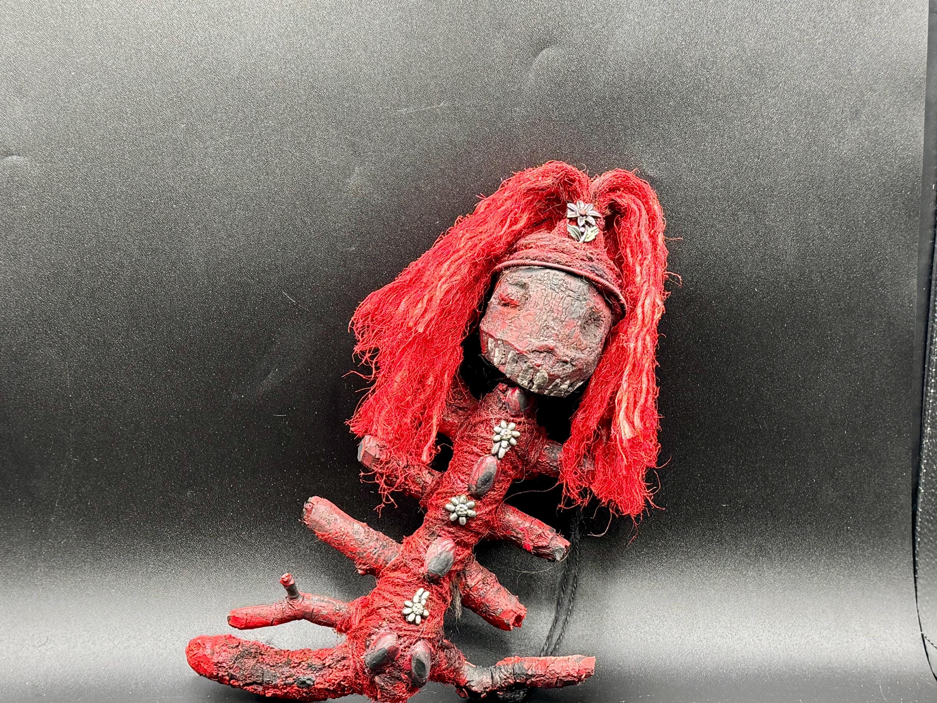 MADAM LILLIAN Voodoo-Puppe Kein Spielzeug Leistungsstarke Poppet-Puppe aufgeladen viel Glück Wohlstand schnelle Bargeld Hoodoo alter Talisman Schutzzauber