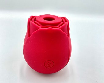 Rose vibrator, suction cup, orgasmic sex adult toy UK next day dispatch (discreet packaging)