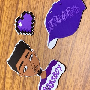 Pierre Bourne klistermärkespaket, Pi'erre Bourne, TLOP, Lila