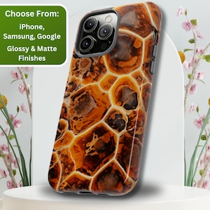 Tortoise Shell Pattern Phone Case: Impact Resistant TPU Cover