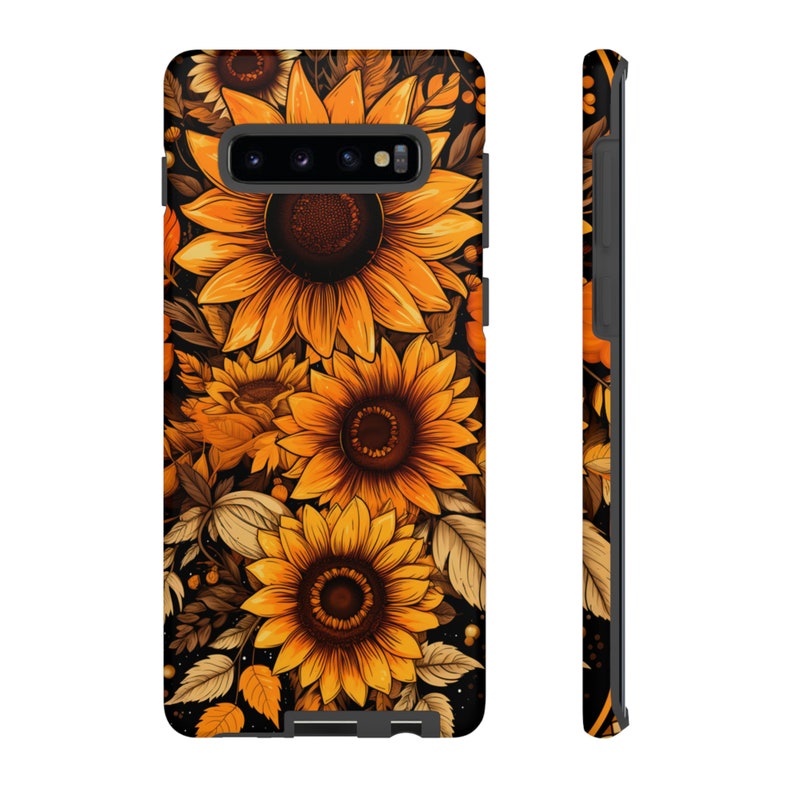 Boho Sunflower Phone Case: Floral Design, Protective TPU image 6