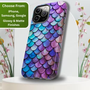 Mermaid Tail Phone Case, Colorful Phonecase, Iridescent Fish Scale Phone Case, Mermaid Gift, Mermaid Phone Case, iPhone, Pixel, Samsung