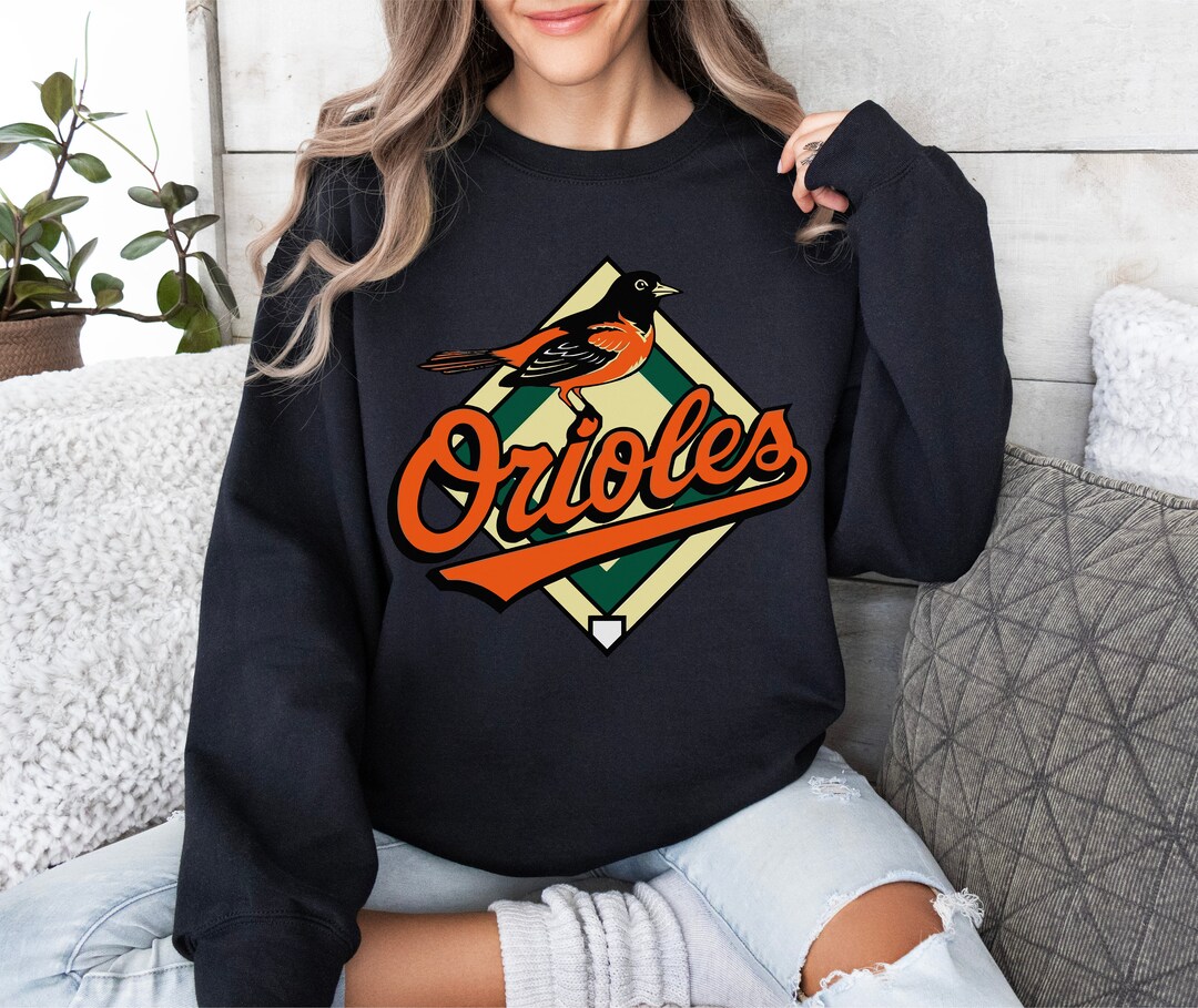 Baltimore Orioles Crewneck Sweatshirt Baltimore Orioles Etsy UK