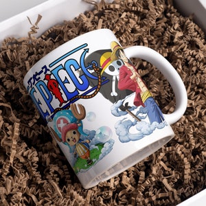 Mug 330Ml One Piece - Birthday party gift idea for men and women - Personalized ceramic mug - Microwave - Dishwasher safe