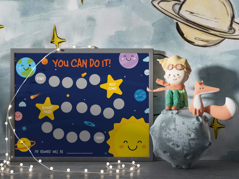 Printable Space Reward Chart | Planet Chart | Kids Reward Chart | Chore ...
