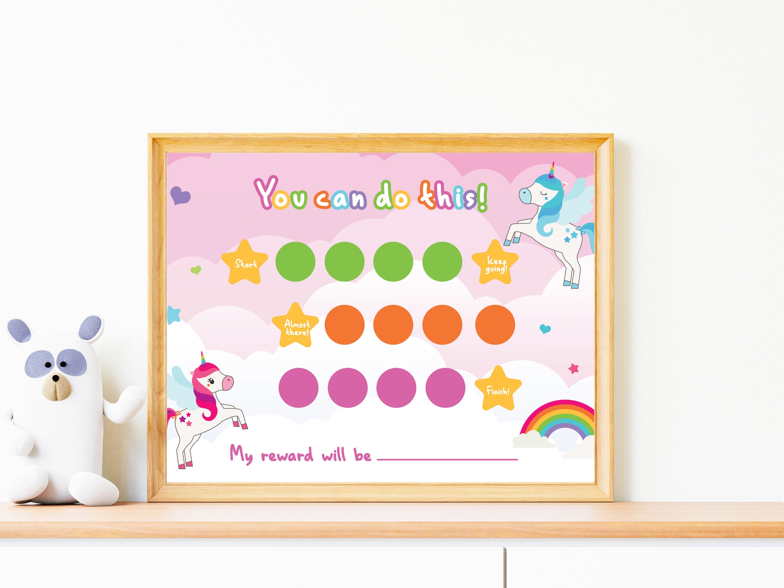 Töpfchentraining Tabelle Mit Belohnungsaufklebern - Motivationsset Für Kleinkinder