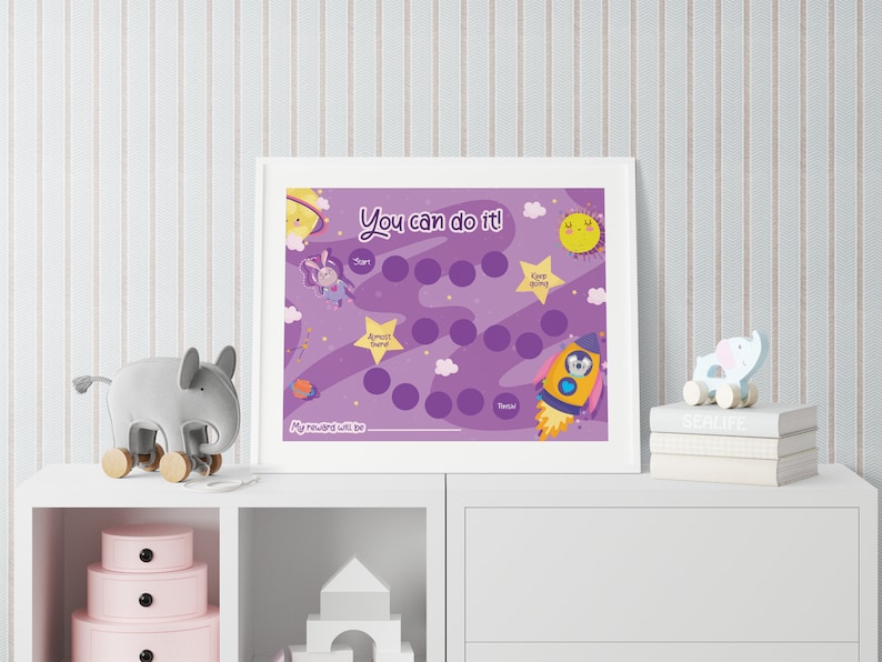 Printable Outer Space Reward Chart | Planets Sticker Chart | Instant ...