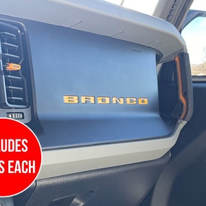 Conjunto combinado de superposición de incrustaciones para tablero de instrumentos para Ford Bronco 2021, 2022 y 2023 (TAMAÑO COMPLETO)