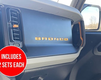 Dashboard Inlay Overlay Combo Set for 2021, 2022, and 2023 Ford Bronco (FULL SIZE)