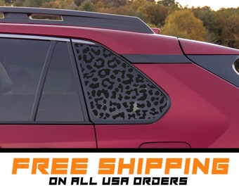 Toyota Rav4 Cheetah Pattern Rear Side Window Decal for 2019 - 2024