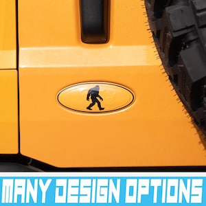 Bronco Sasquatch Bronco Oval Overlay vinyl decal wrap kit 2021+ Ford Bronco & Bronco Sport