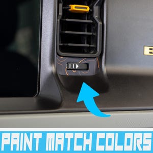 Bronco Topography AC Vent Insert Overlay Accent Vinyl Wrap Decal for 2021+  Ford Bronco (FULL SIZE)