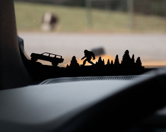 2dr & 4dr Bronco Windshield Sasquatch Forest Easter egg for 2021, 2022, 2023 and 2024 Ford Bronco (FULL SIZE)