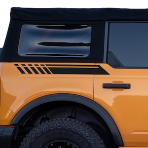 Ford Bronco Rear Side Stripe Decals - 2021/2022/2023/2024 ( Full Size )