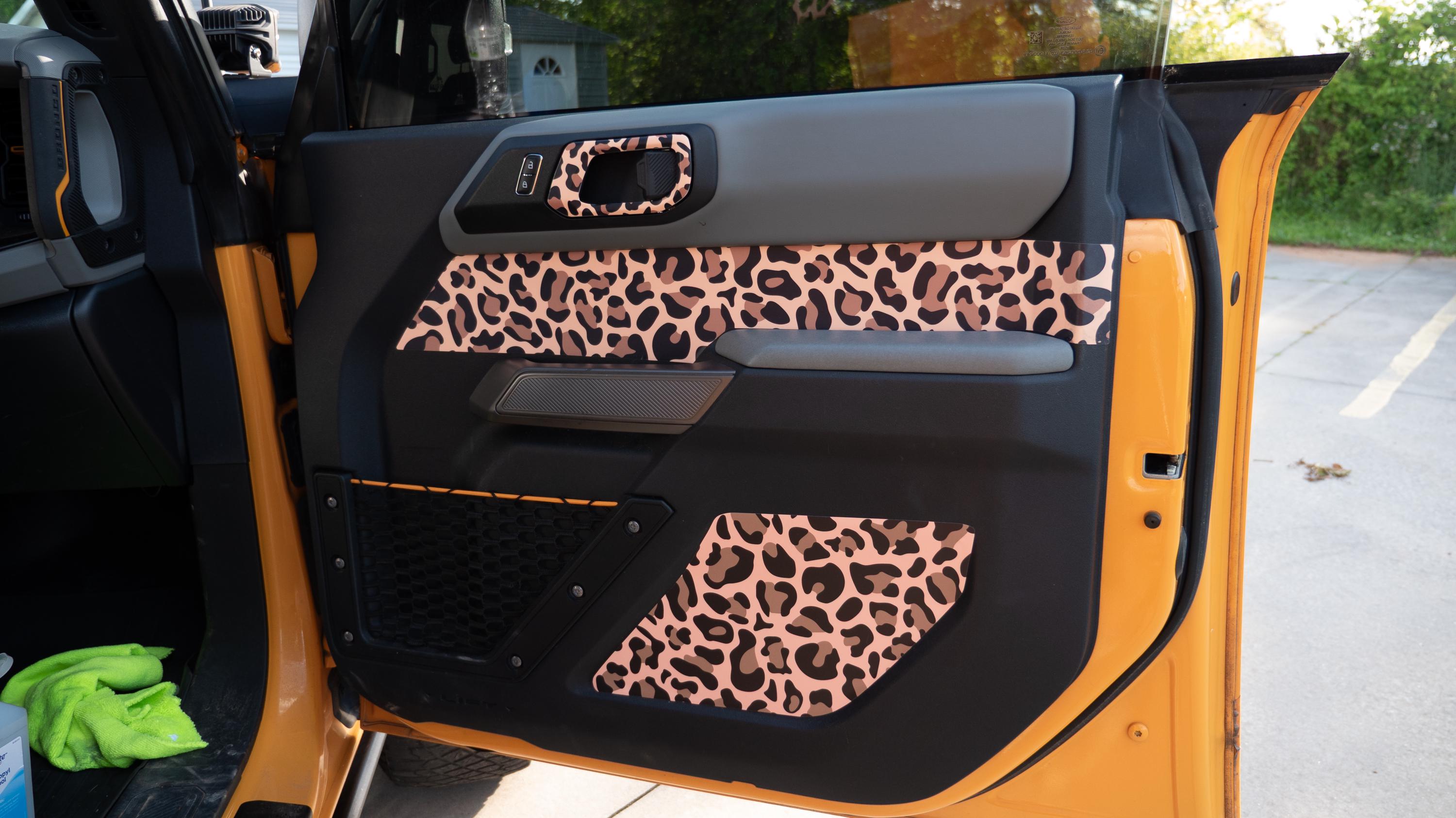 Bronco Leopard Upper Door Insert Printed Accent Wrap Decal for 2021+ Ford  Bronco 4dr (FULL SIZE) - Etsy, image size:3000x1687