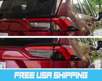 Rav4 Tail Light Tint Overlay Set for 2019-2024 Toyota Rav4