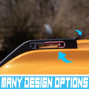 Bronco Trail Sights American Flag inserts Overlay Decal for 2021+ Ford Bronco (FULL SIZE)