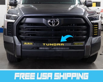 Tundra Front Bumper Letter Decals Vinyl Set for 2022, 2023 & 2024 Toyota Tundra