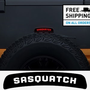 Ford Bronco Third Brake Light Sasquatch Vinyl Decal Overlay Accessories Matte Black Decal 3rd Tail
