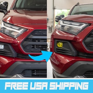 Rav4 Yellow Fog Light Tint Overlay Set for 2019-2024 Toyota Rav4