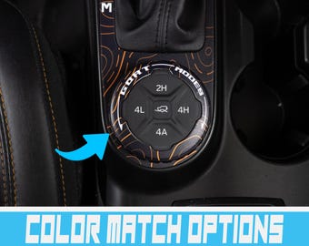 Bronco Topography GOAT Dial Printed Overlay Accent Wrap Decal for 2021, 2022, 2023, 2024 & 2025 Ford Bronco (FULL SIZE)