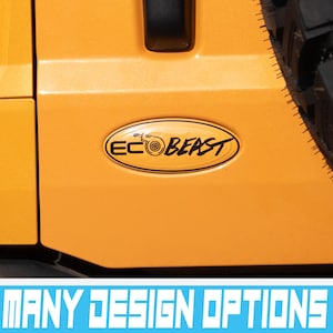 Eco Beast Bronco Oval Overlay vinyl decal wrap kit 2021+ Ford Bronco & Bronco Sport