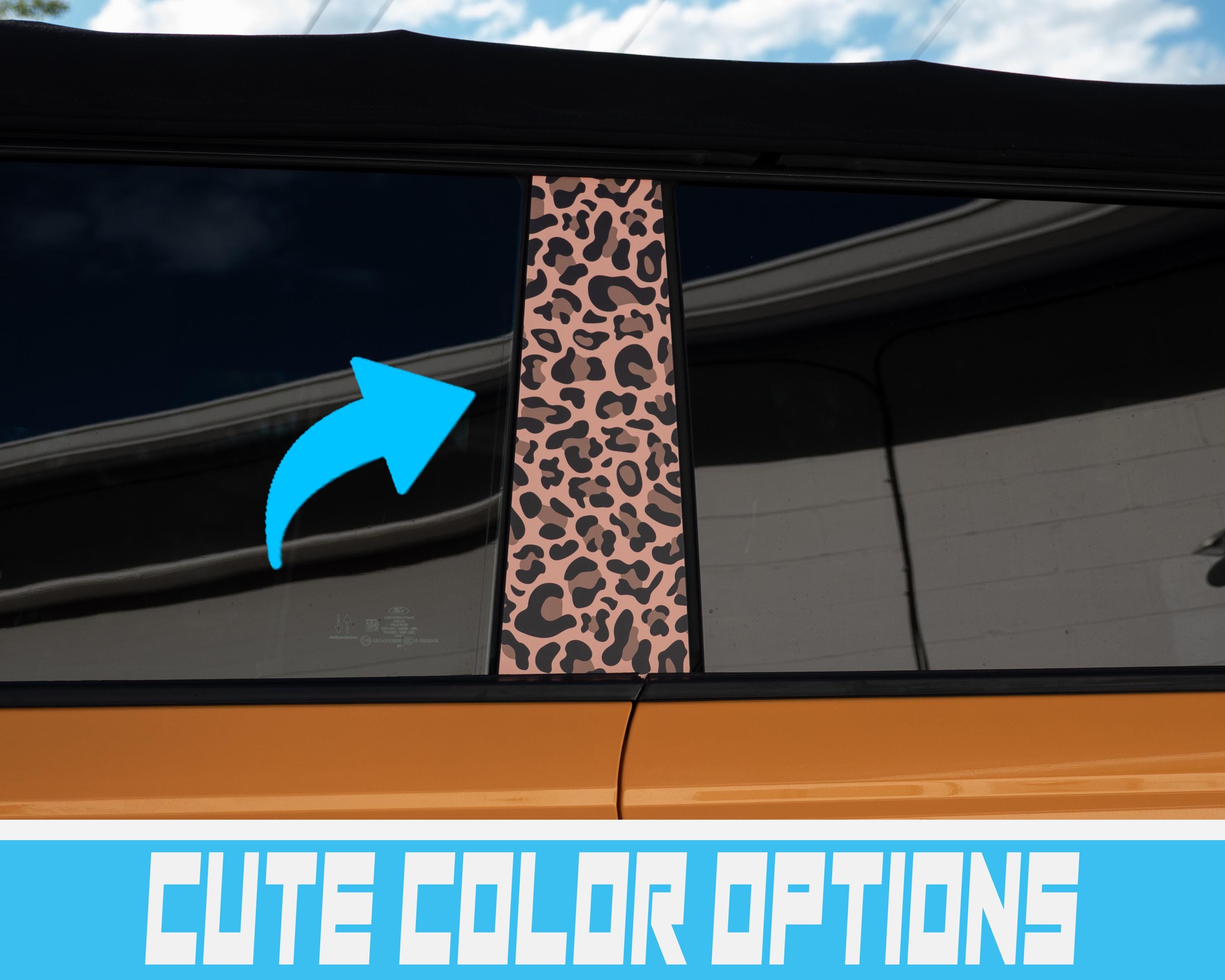 Bronco Leopard B-Pillar Printed Overlay Accent Wrap Decal for 2021+ Ford Bronco (FULL SIZE)