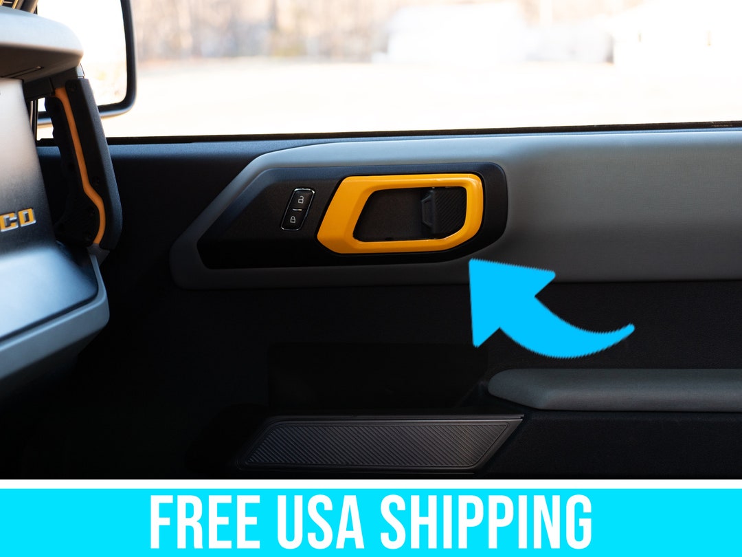 4pcs Pink Inner Door Handle Frame Trim Cover Bezels For Dodge Charger