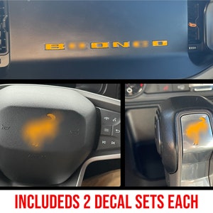 Conjunto de incrustaciones para volante, tablero y palanca de cambios para Ford Bronco 2021, 2022, 2023 y 2024 (tamaño completo)