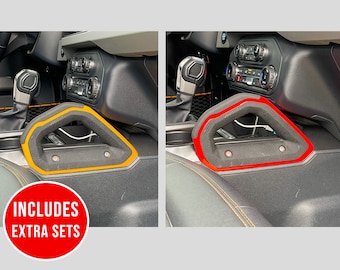 Center Grab Handle Color Accent Stripe Inlay Trim Vinyl Decal Overlay Accessory for 2021, 2022, 2023 & 2024 Ford Bronco (FULL SIZE)