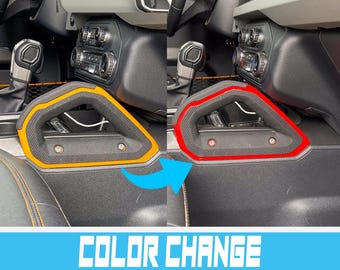 Center Grab Handle Color Accent Stripe Inlay Trim Vinyl Decal Overlay Accessory for 2021, 2022, 2023 & 2024 Ford Bronco (FULL SIZE)