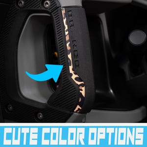 Bronco handgreep buitenkant met luipaardprint handgreep accent streep inlegwerk afwerking vinyl sticker overlay accessoire voor Ford Bronco 2021, 2022, 2023, 2024 en 2025