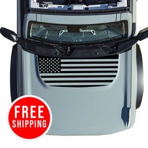 Bronco Amerikanische Flagge Hood Gugel Vinyl Aufkleber für 2021, 2022, und 2023 Ford Bronco (FULL SIZE)