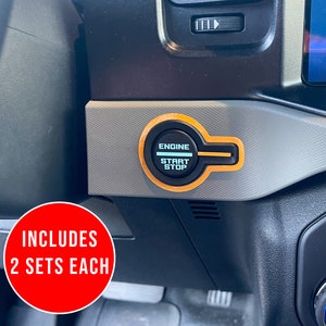 Ignition Push to Start Button Color Accent Stripe Inlay Trim Vinyl Decal Overlay Accessory for 2021, 2022, 2023 2024 Ford Bronco (FULL SIZE)