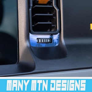 Bronco Mountain AC Vent Insert Overlay Accent Vinyl Wrap Decal for 2021+  Ford Bronco (FULL SIZE)