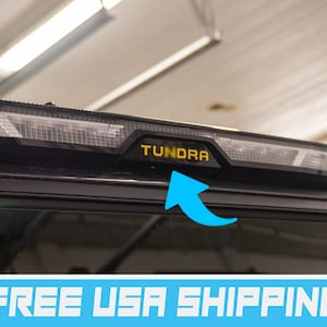 Juego de superposiciones de letras para la tercera luz de freno de Tundra para Toyota Tundra 2022, 2023 y 2024