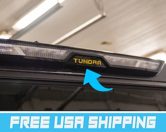 Tundra 3rd Brake Light Tundra Letter Overlay Set for 2022, 2023 & 2024 Toyota Tundra