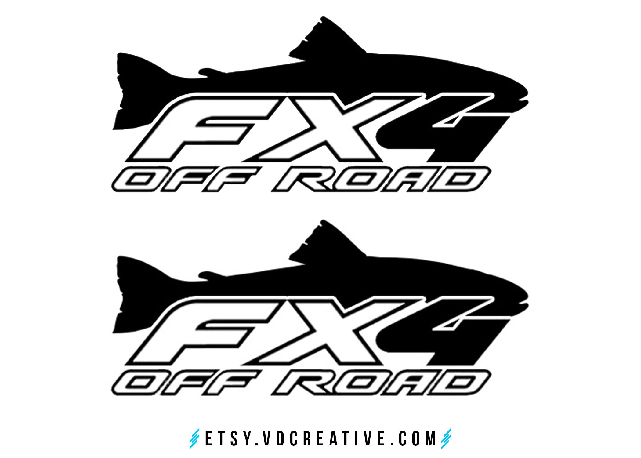 FX4 Off Road Forel Decals Past op Ford Bedside Truck voor Range