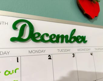 Magnet Calendar Months, Wall Calendar, Magnetic Calendar Months, Month labels for calendar, Calendar  Organization, Months of the Year