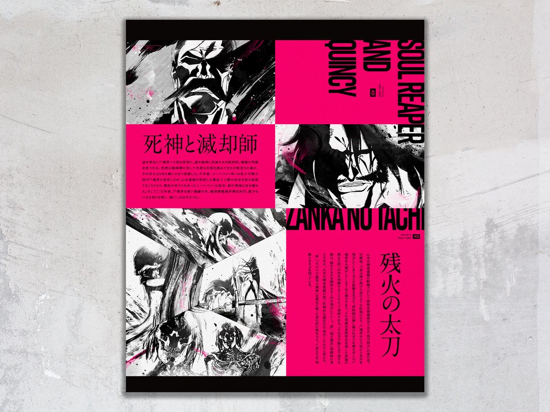 Anime Manga Poster Bleach Thousand Year Blood War Eyecatch Etsy